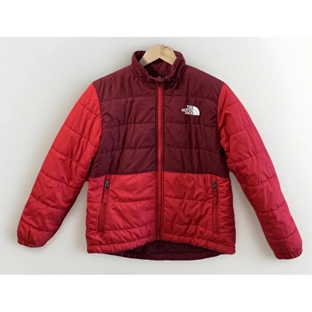 The‎ North Face Jacket Mount Chimbo Reversible Full Zip Red Sz Medium 10